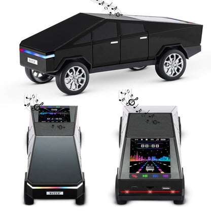 Fuzix WS-580 Pickup Truck Model Bluetooth Speaker with USB Micro SD AUX FM Radio TWS Pairing for Indoor Outdoor Party Birthday Gift Cybertruck