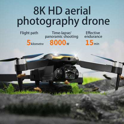 Ultimate M8 PRO FPV Drone 2025 4K UHD Stabilized Camera 5G Wifi Brushless Motors Optical Flow Auto Return Intelligent Aerial Photography