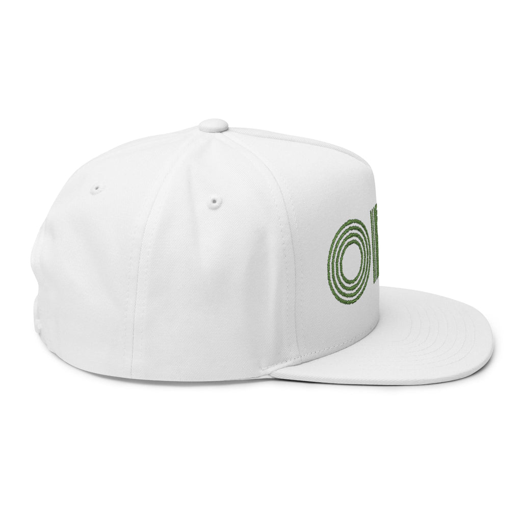 Embroidered OFZ Flat Bill Cap - Retro Linework Snapback