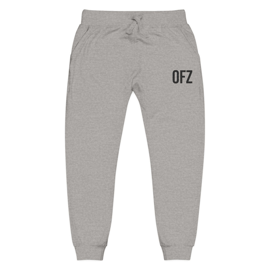Embroidered 'OFZ' Fleece Sweatpants — Cozy Casual Joggers