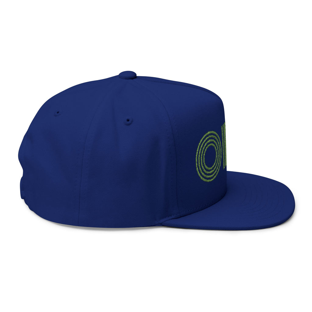 Embroidered OFZ Flat Bill Cap - Retro Linework Snapback