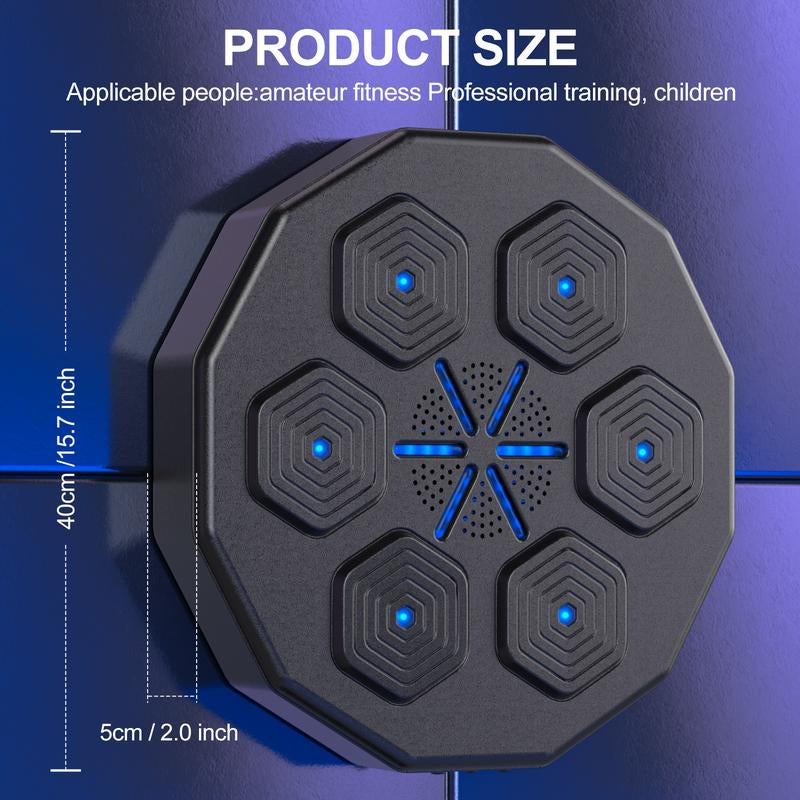 Upgraded Music Boxing Machine - Smart Bluetooth Wall-Mounted Boxing Trainer with Punch Counter, Adjustable Speed & Premium Gloves - Home/Office Workout & Stress Relief for Fitness Enthusiasts