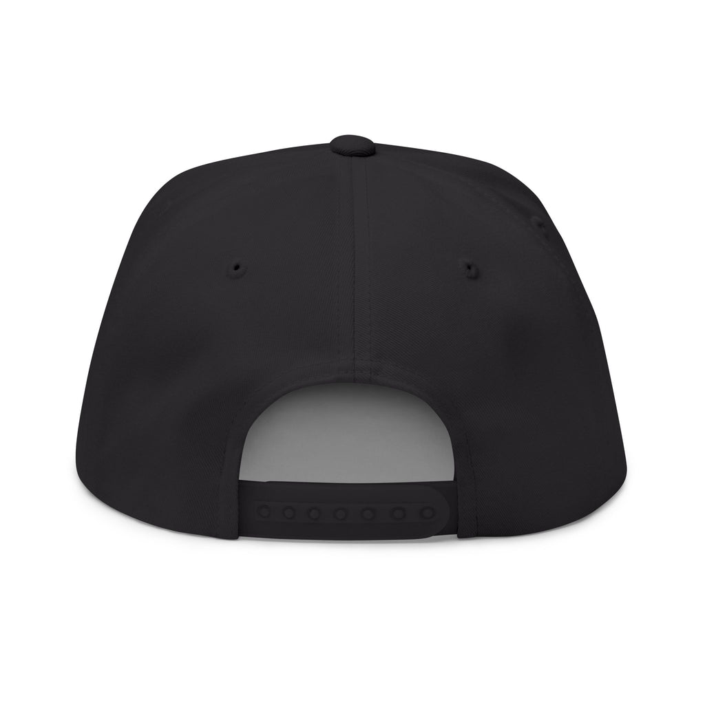 Embroidered OFZ Flat Bill Cap - Retro Linework Snapback