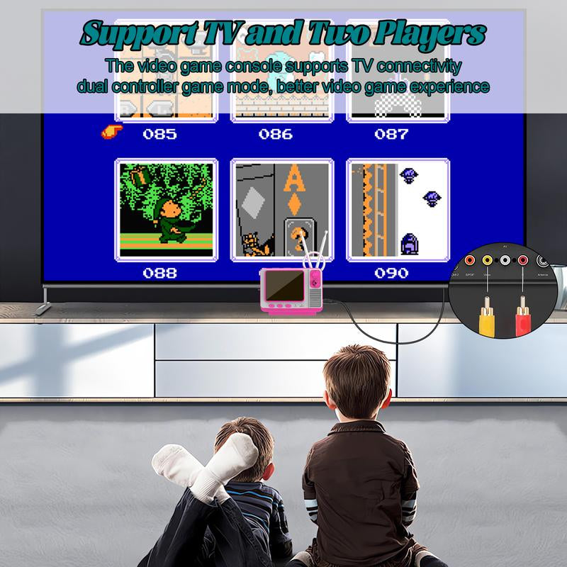 Mini TV Game Console-Gv300S 308-IN-1 HANDHELD ️ BACK to 90S HAPPINESS 3 Inch Screen Retro Video Games Player Support TV Output Electronic Games Xmas Gift for Boys Girls 4-12