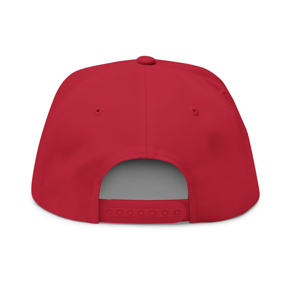 Embroidered OFZ Flat Bill Cap - Retro Linework Snapback
