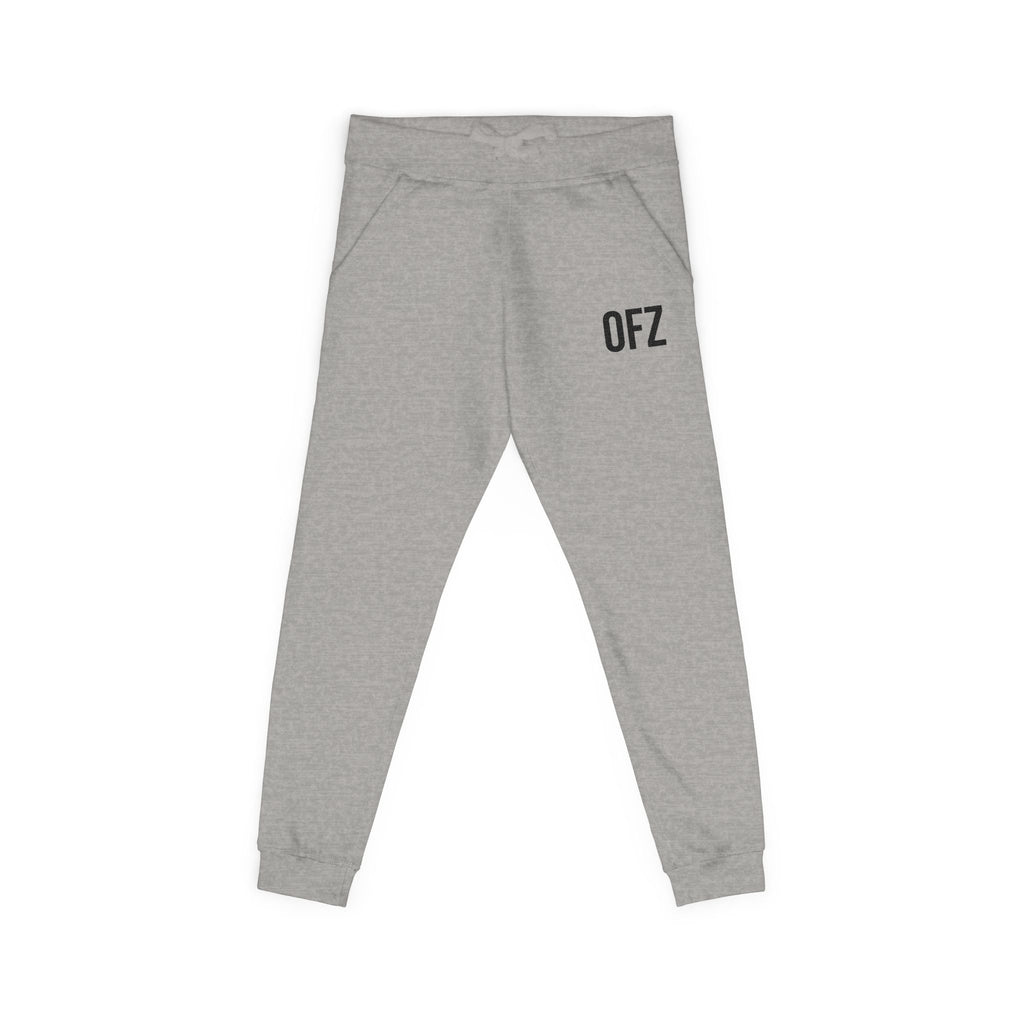 Embroidered 'OFZ' Fleece Sweatpants — Cozy Casual Joggers
