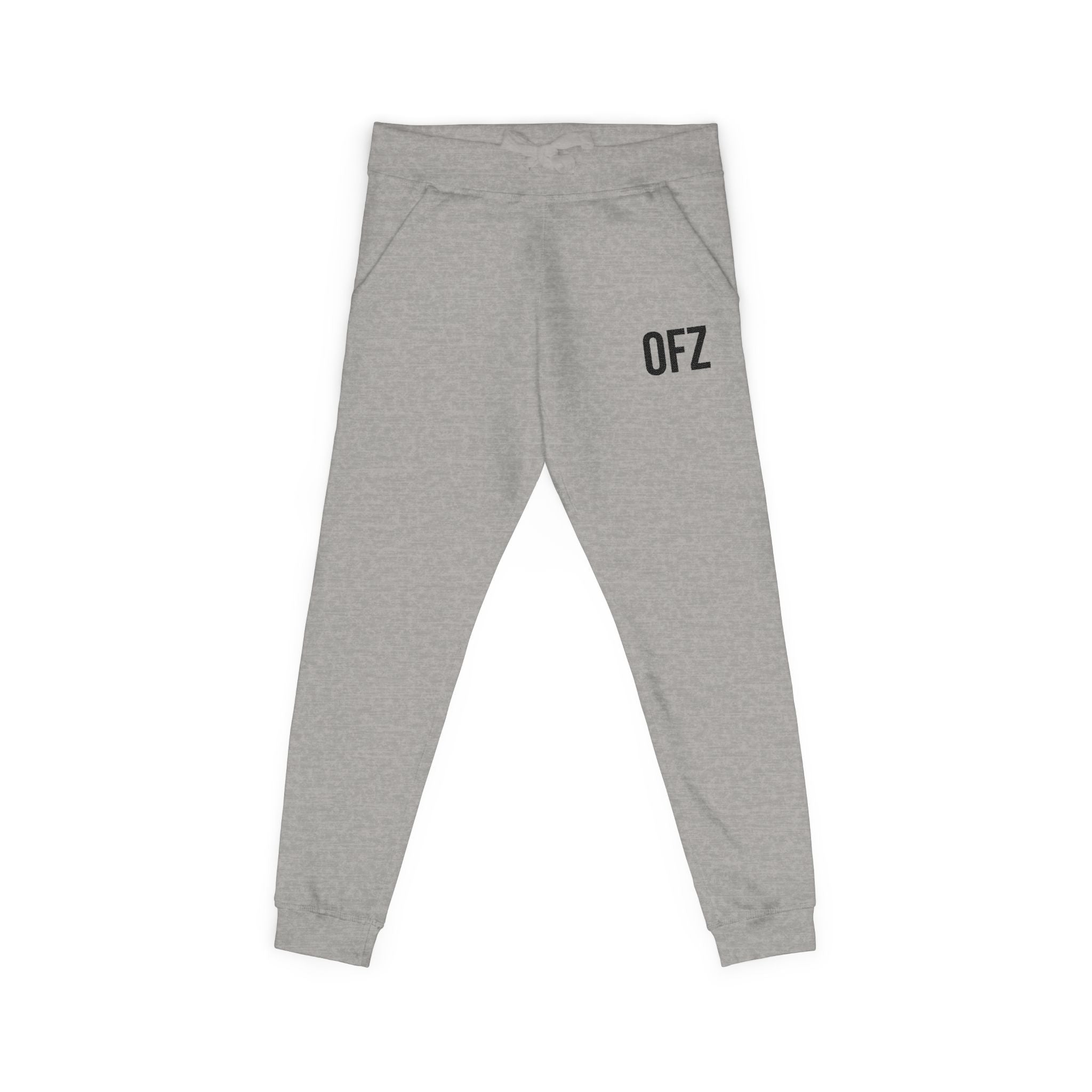 Embroidered 'OFZ' Fleece Sweatpants — Cozy Casual Joggers