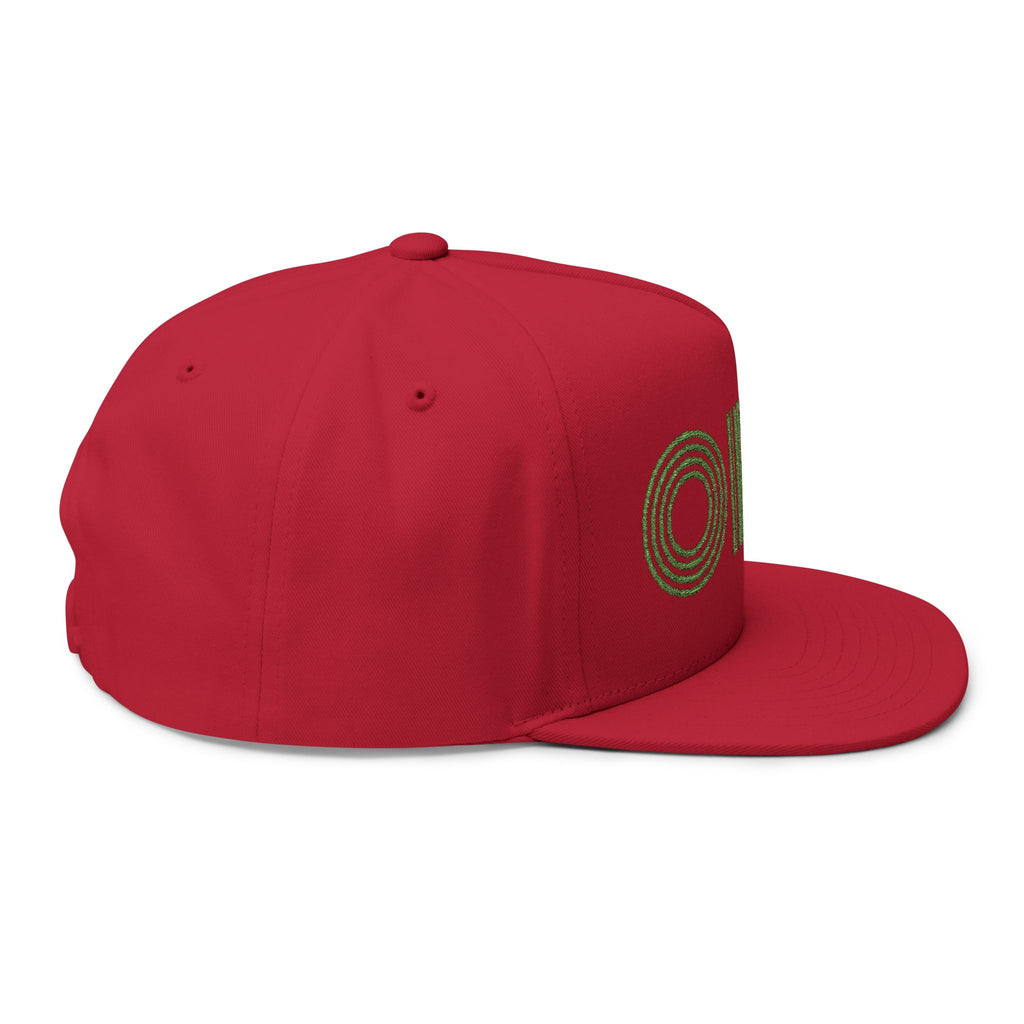 Embroidered OFZ Flat Bill Cap - Retro Linework Snapback