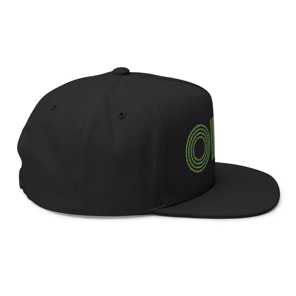 Embroidered OFZ Flat Bill Cap - Retro Linework Snapback