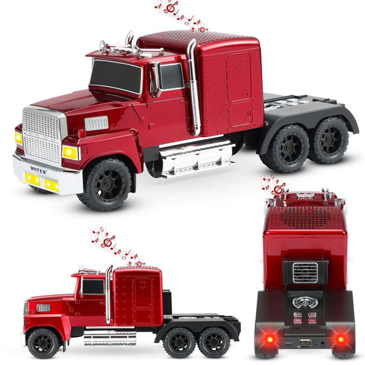 Fuzix WS-570 Truck Model Bluetooth Speaker with USB Micro SD AUX FM Radio TWS Pairing for Indoor Outdoor Party Birthday Gift Cybertruck Car-Inspired Design High-Quality Sound Portable Power Compact Gift-Worthy