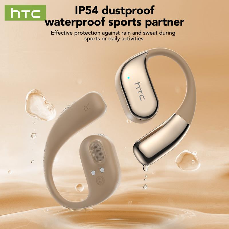 HTC NE39 OWS - Translator Headset Bluetooth Headset (6.0) IPX5 Waterproof Built-In Microphone Comfortable to Wear, Great Sound Quality, and Backed by a Three-Month Warranty! Perfect for Work, Sports, Study, and Voice Calls.