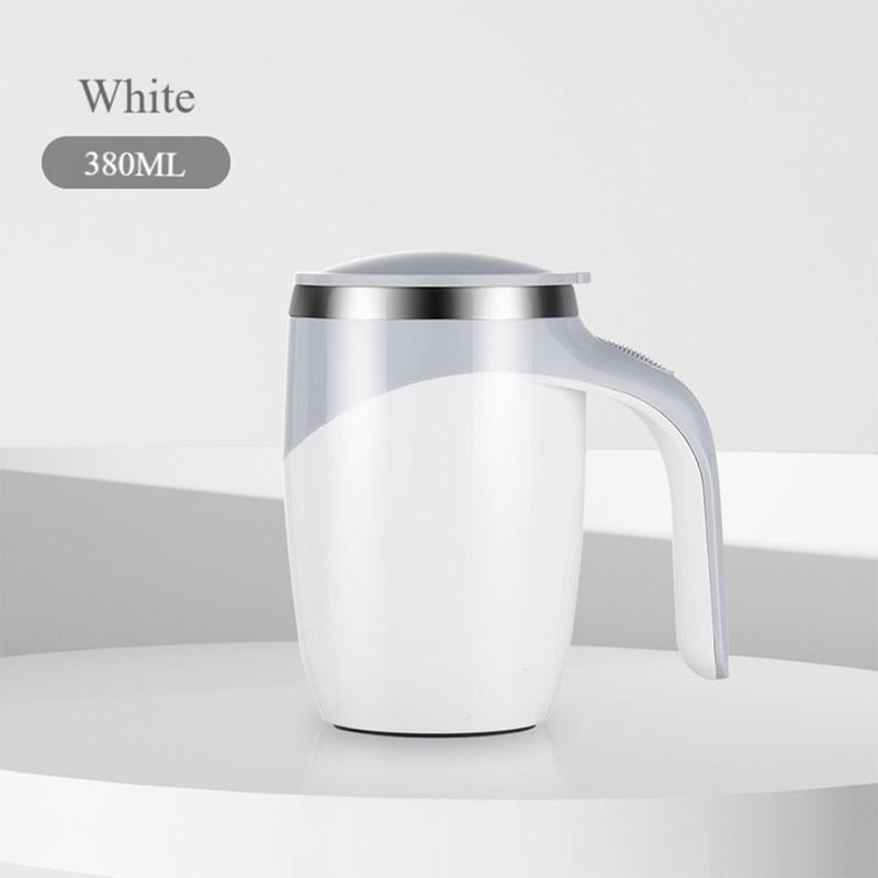 USB Charging Automatic Stirring Cup, Multifunctional Electric Coffee Cup with Dust Cover, Rotating Stainless Steel Cup Milk Cup, Suitable for Kitchen, Office, Bedroom, Easy Stirring Kettle Cup Beverage Mixer Drink Mixer
