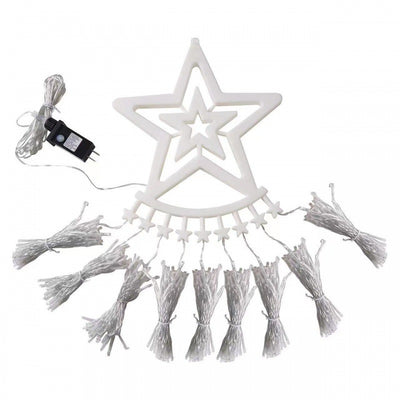 LED Five-Pointed Star Waterfall Light with Flowing Effect