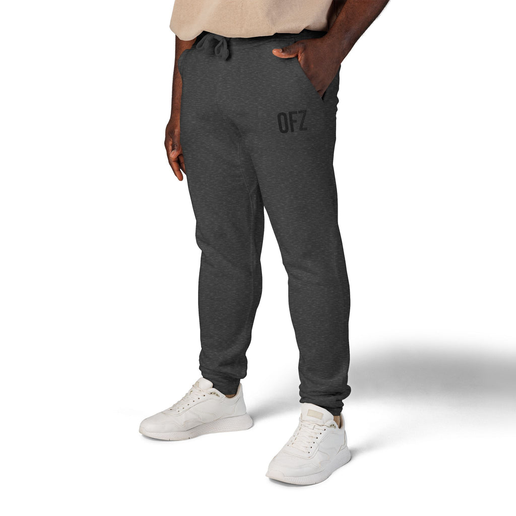 Embroidered 'OFZ' Fleece Sweatpants — Cozy Casual Joggers
