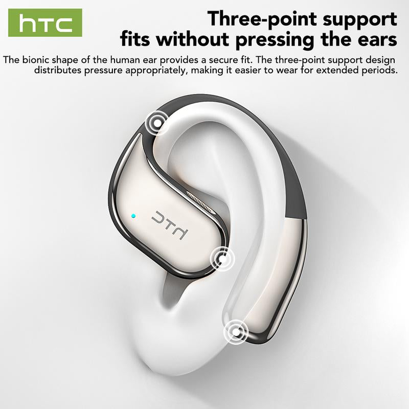 HTC NE39 OWS - Translator Headset Bluetooth Headset (6.0) IPX5 Waterproof Built-In Microphone Comfortable to Wear, Great Sound Quality, and Backed by a Three-Month Warranty! Perfect for Work, Sports, Study, and Voice Calls.