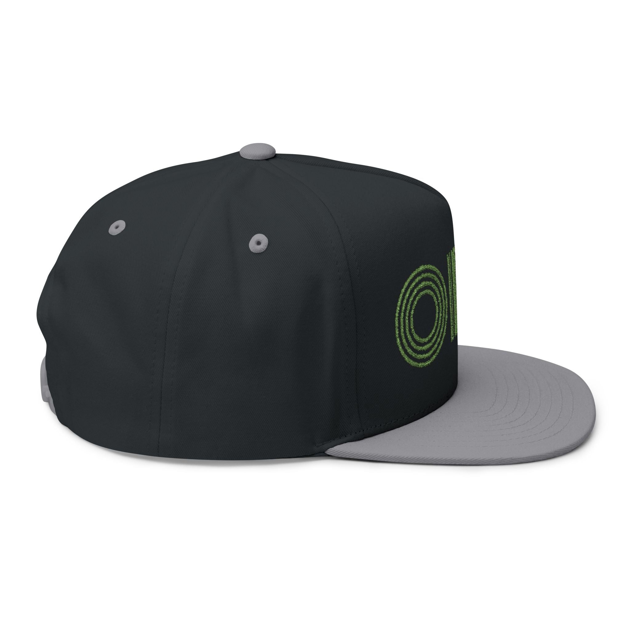 Embroidered OFZ Flat Bill Cap - Retro Linework Snapback
