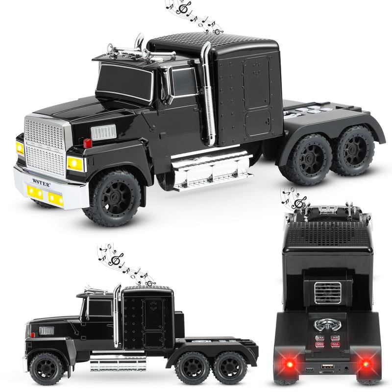Fuzix WS-570 Truck Model Bluetooth Speaker with USB Micro SD AUX FM Radio TWS Pairing for Indoor Outdoor Party Birthday Gift Cybertruck Car-Inspired Design High-Quality Sound Portable Power Compact Gift-Worthy