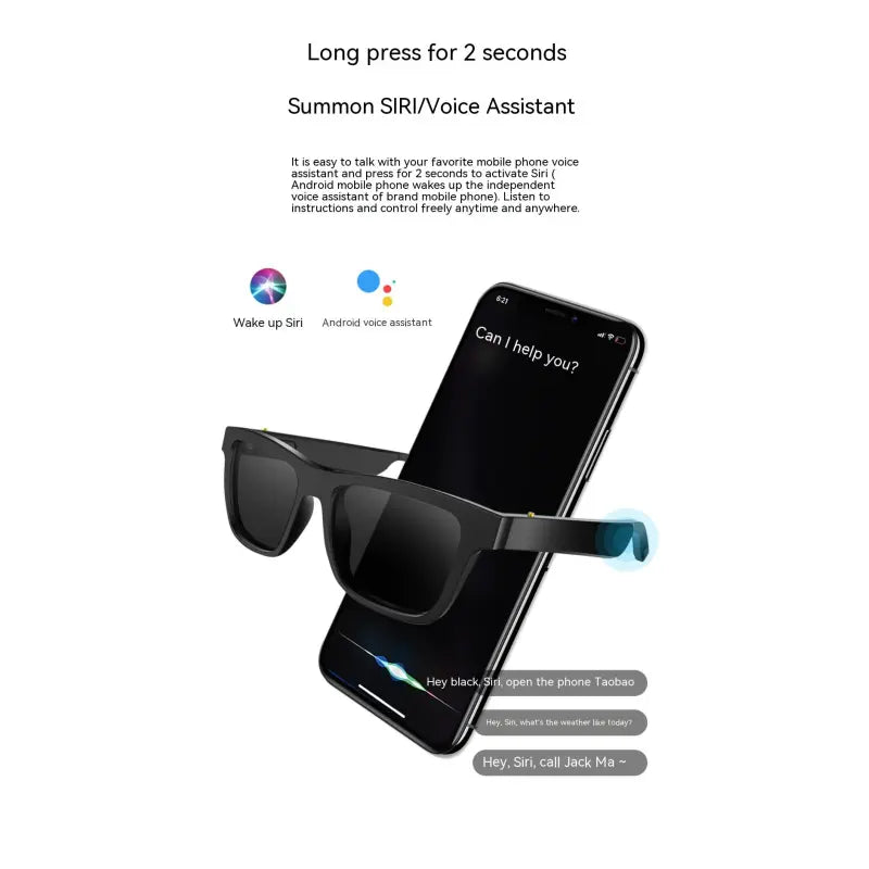 Smart Glasses Bluetooth Sunglasses with Black Technology