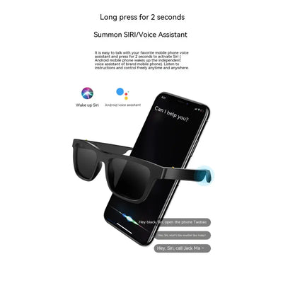 Smart Glasses Bluetooth Sunglasses with Black Technology