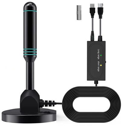 ZIHNIC Digital HD Antenna Indoor HDTV 1080P 4K Long Range High Definition Antenna with USB Cable & Coaxial Connector