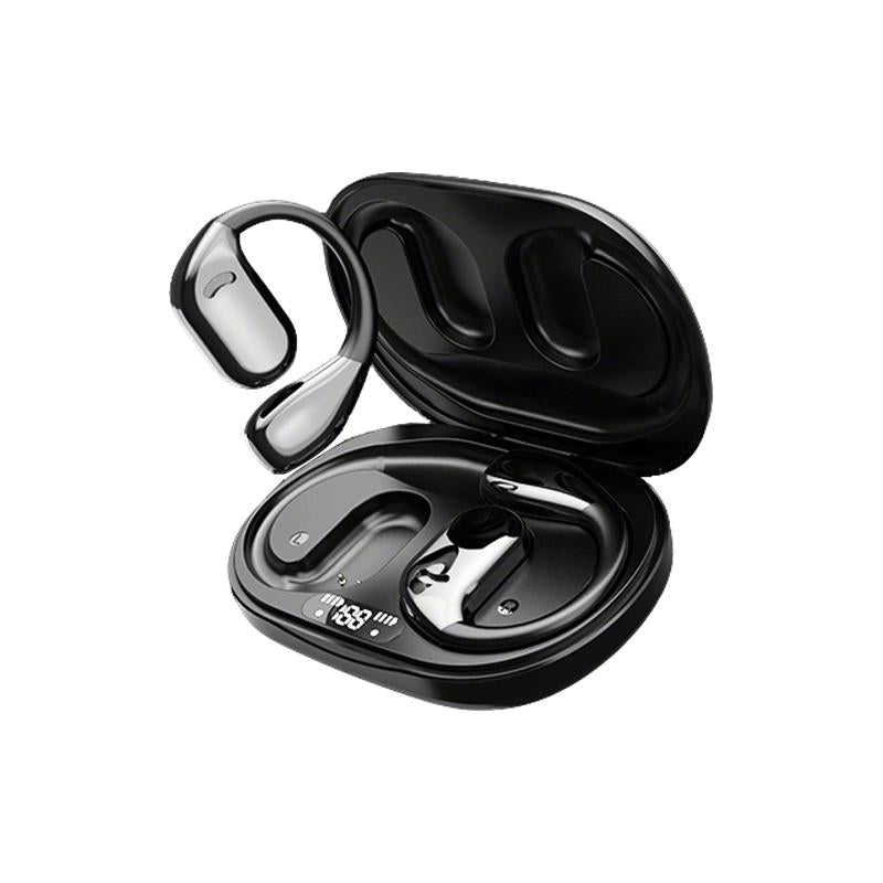 M75 Wireless Open-Ear Headphone,Bluetooth 5.4 Earphones ,IPX6 Water Proof, HIFI Sound Quality Music Earbuds for Gaming Travel Sports Built-In Mic,Electronic Audio&Video Product Headset Wireless Bluetooth Open Earbuds with Long Playtime Black