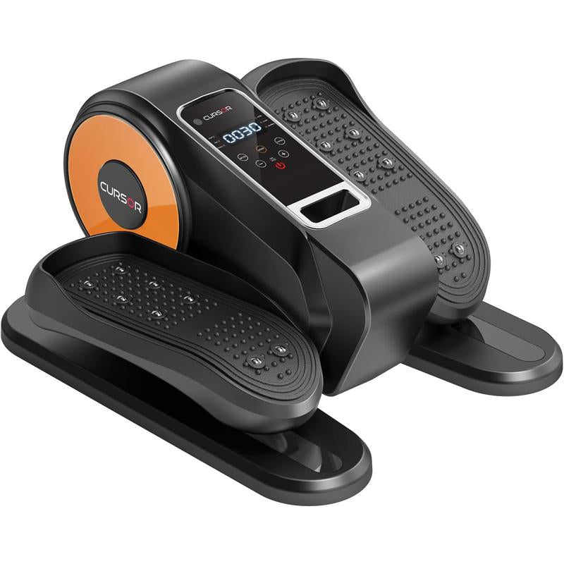 Under Desk Elliptical Machine, Electric Seated Pedal Exerciser, Mini Ellipse Leg Exerciser with Remoter, 12 Level Speeds, Forward & Reverse Direction, Manual & Auto Mode for Home Office