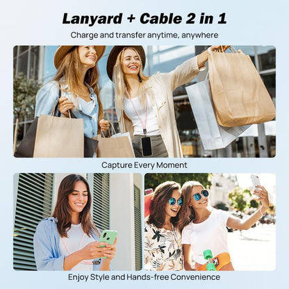 240W USB-C Fast Charging Phone Lanyard | 7Mm Nylon | Crossbody/Wrist Strap | Phone Sa*Sung Xiaom-Yy