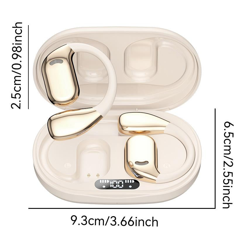 M75 Wireless Open-Ear Headphone,Bluetooth 5.4 Earphones ,IPX6 Water Proof, HIFI Sound Quality Music Earbuds for Gaming Travel Sports Built-In Mic,Electronic Audio&Video Product Headset Wireless Bluetooth Open Earbuds with Long Playtime Black