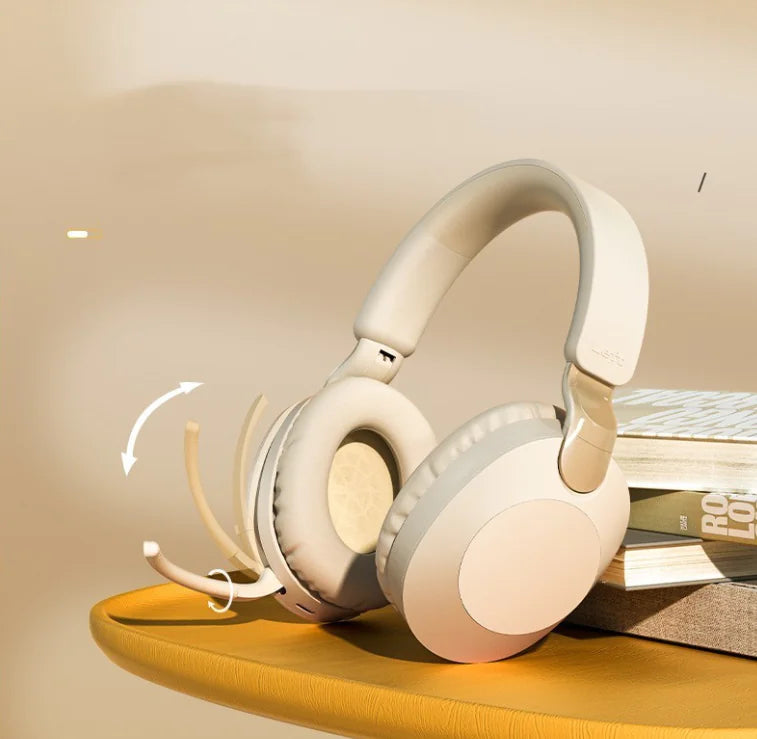 Wireless Bluetooth Headset in Black – crisp stereo sound and noise isolation