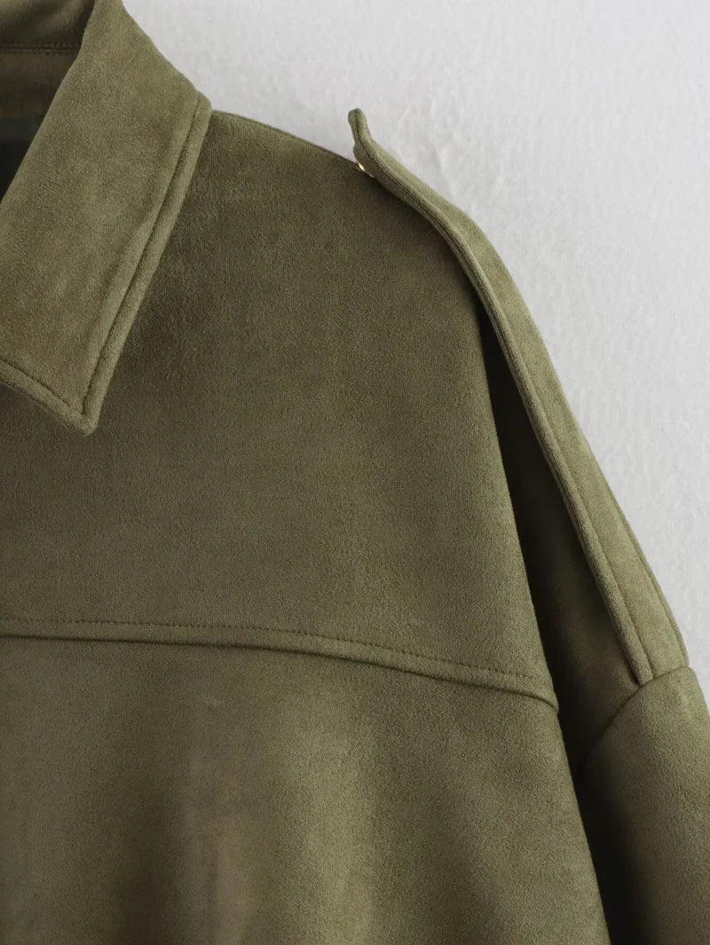 Officialz Suede Style Bomber Jacket