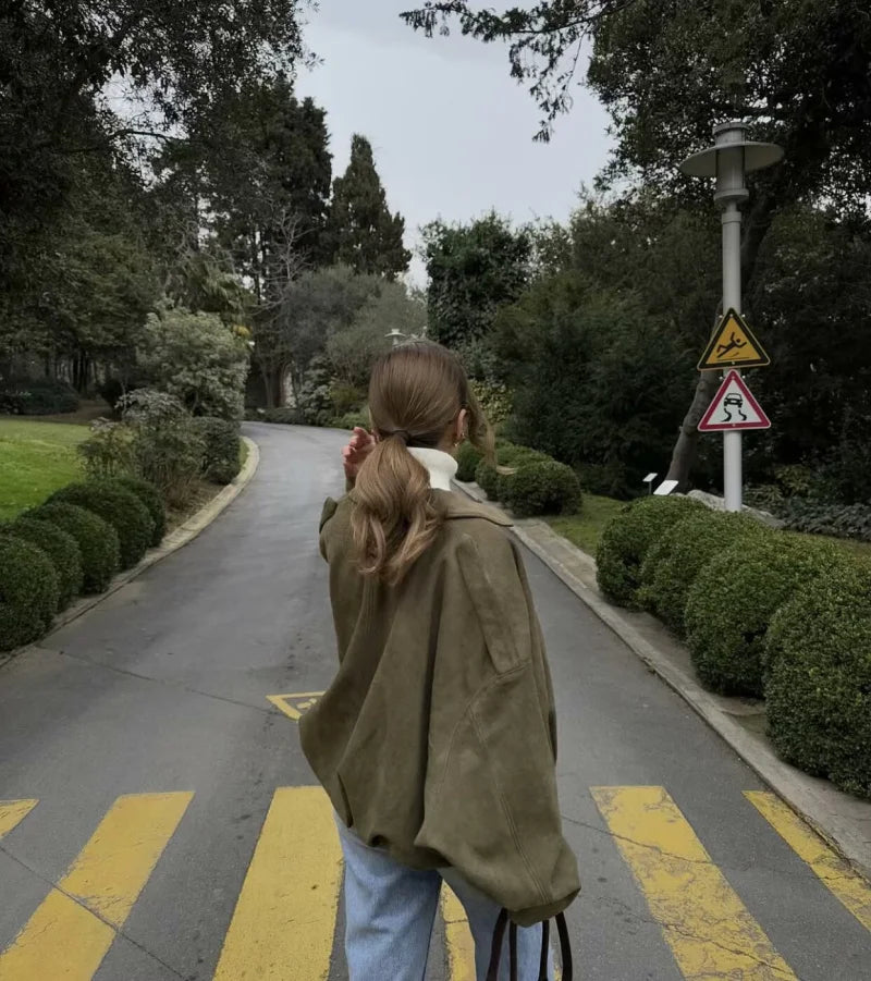 Officialz Suede Style Bomber Jacket