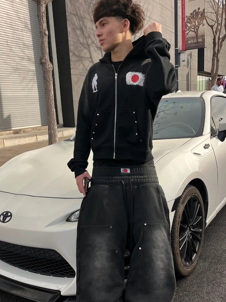 Offficialz diamond loose hoodie and sweatpant