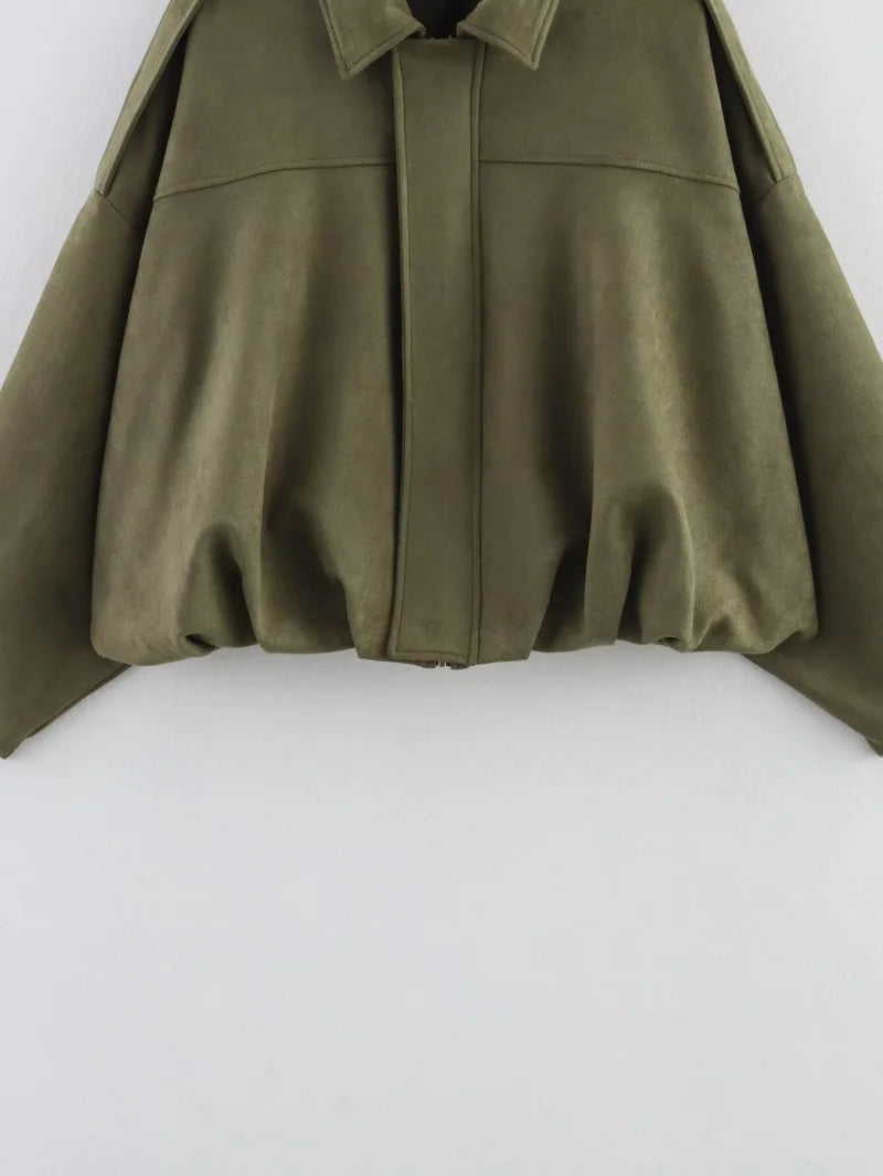 Officialz Suede Style Bomber Jacket