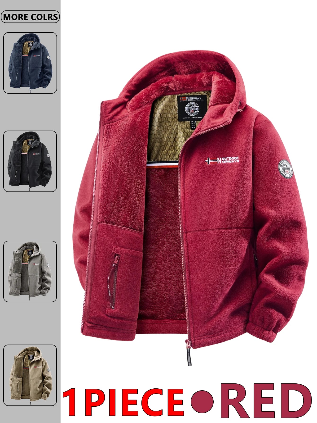 Officialz Hooded Street Jacket red