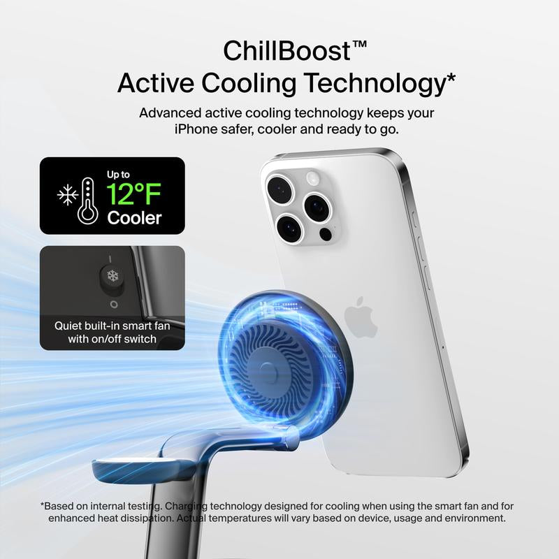 Belkin Ultracharge Pro 3-In-1 Magnetic Charging Dock with Qi2 25W