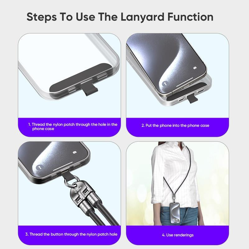240W USB-C Fast Charging Phone Lanyard | 7Mm Nylon | Crossbody/Wrist Strap | Phone Sa*Sung Xiaom-Yy