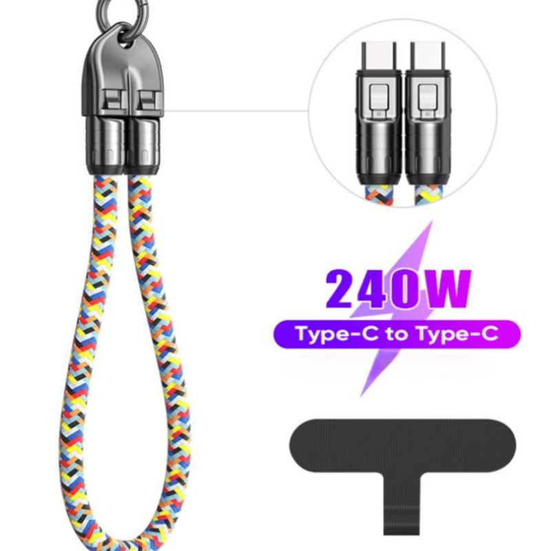 240W USB-C Fast Charging Phone Lanyard | 7Mm Nylon | Crossbody/Wrist Strap | Phone Sa*Sung Xiaom-Yy