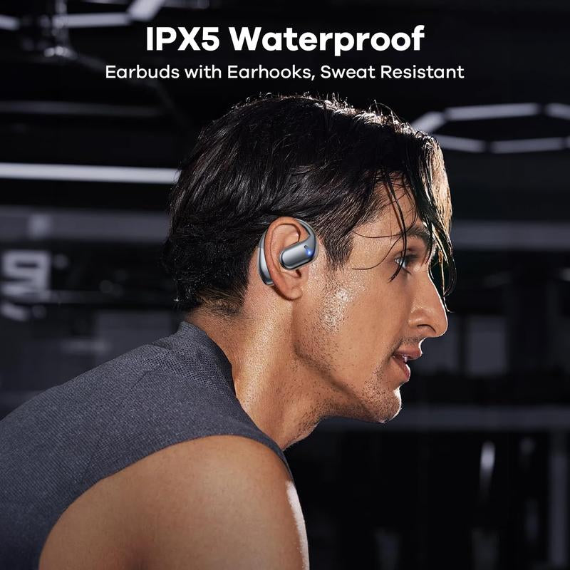 M75 Wireless Open-Ear Headphone,Bluetooth 5.4 Earphones ,IPX6 Water Proof, HIFI Sound Quality Music Earbuds for Gaming Travel Sports Built-In Mic,Electronic Audio&Video Product Headset Wireless Bluetooth Open Earbuds with Long Playtime Black