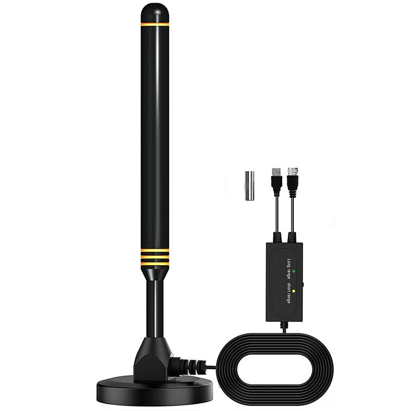 ZIHNIC Digital HD Antenna Indoor HDTV 1080P 4K Long Range High Definition Antenna with USB Cable & Coaxial Connector
