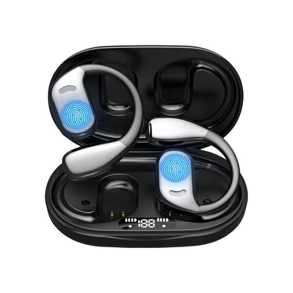 M75 Wireless Open-Ear Headphone,Bluetooth 5.4 Earphones ,IPX6 Water Proof, HIFI Sound Quality Music Earbuds for Gaming Travel Sports Built-In Mic,Electronic Audio&Video Product Headset Wireless Bluetooth Open Earbuds with Long Playtime Black