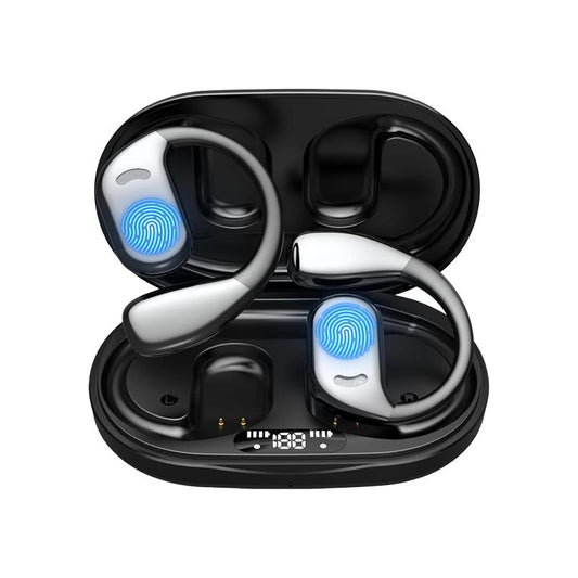 M75 Wireless Open-Ear Headphone,Bluetooth 5.4 Earphones ,IPX6 Water Proof, HIFI Sound Quality Music Earbuds for Gaming Travel Sports Built-In Mic,Electronic Audio&Video Product Headset Wireless Bluetooth Open Earbuds with Long Playtime Black