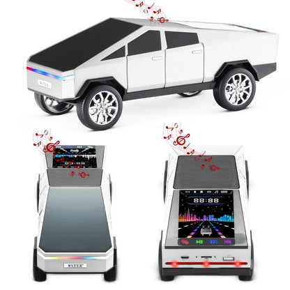 Fuzix WS-580 Pickup Truck Model Bluetooth Speaker with USB Micro SD AUX FM Radio TWS Pairing for Indoor Outdoor Party Birthday Gift Cybertruck