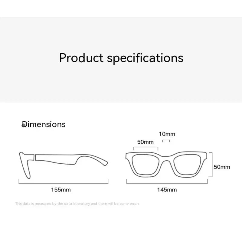 Smart Glasses Bluetooth Sunglasses with Black Technology
