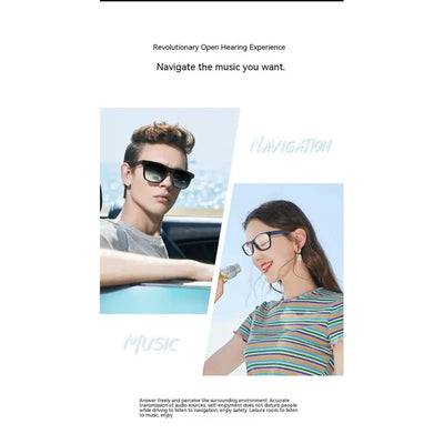 Smart Glasses Bluetooth Sunglasses with Black Technology