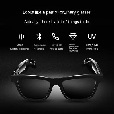 Smart Glasses Bluetooth Sunglasses with Black Technology